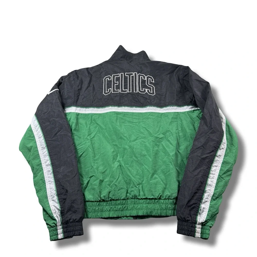 Nike NBA Boston Celtics Black/Green Courtside Tracksuit Full-Zip Jacket Mens SM